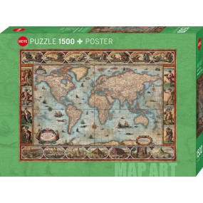 Willem Blaeu World, Heye 1500 stukjes