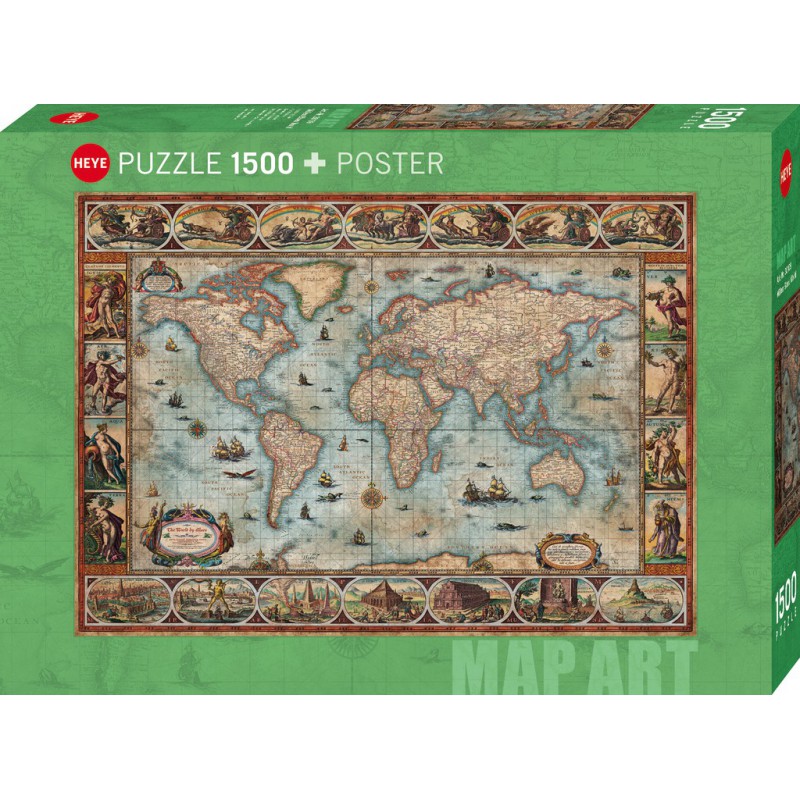 Willem Blaeu World, Heye 1500 stukjes