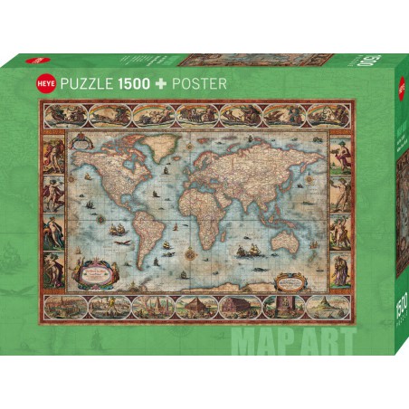 Willem Blaeu World, Heye 1500 stukjes