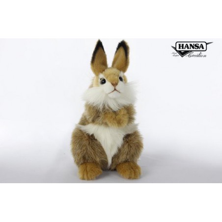 Beige / Wit konijn, 24cm - Hansa Creation