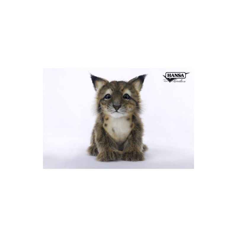 Grijze Lynx welp, 19 cm - Hansa Creation