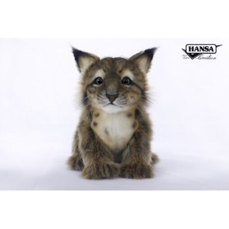 Grijze Lynx welp, 19 cm - Hansa Creation