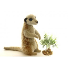 Beige Stokstaartje zittend, 26 cm - Hansa Creation