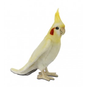 Witte Valkparkiet vogel, 23 cm - Hansa Creation