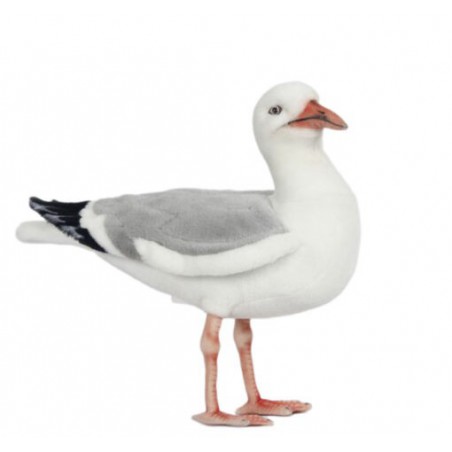 Witte Zilvermeeuw vogel, 36 cm - Hansa Creation