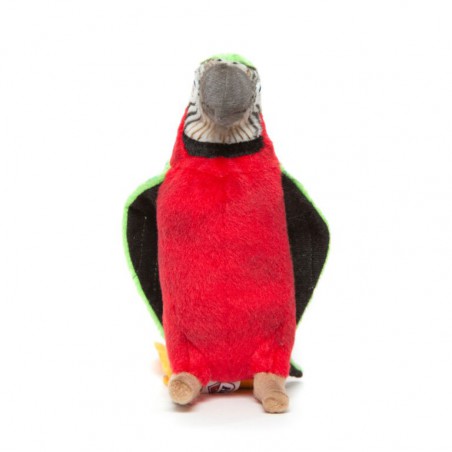 Groen/rode Papegaai, 37 cm - Hansa Creation