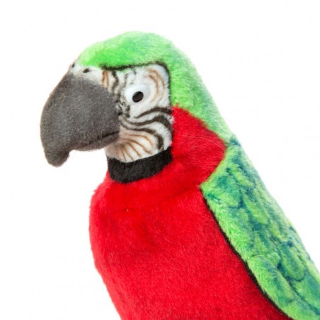 Groen/rode Papegaai, 37 cm - Hansa Creation