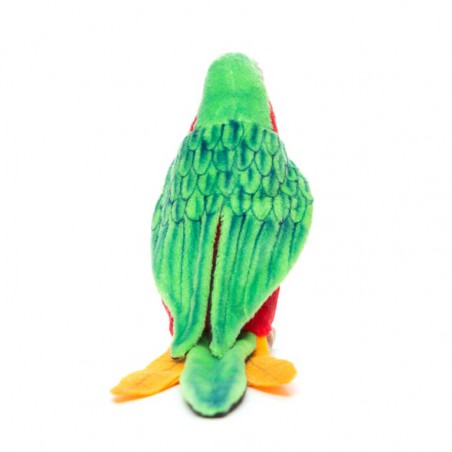 Groen/rode Papegaai, 37 cm - Hansa Creation