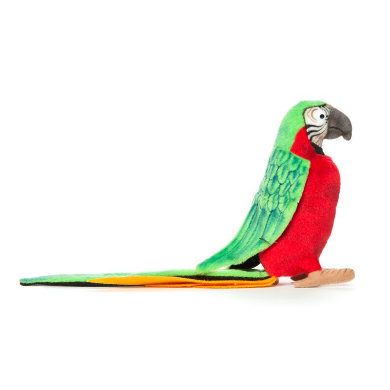 Groen/rode Papegaai, 37 cm - Hansa Creation
