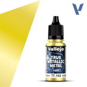 Vallejo, Radiant Yellow (Light) - 18ml - True Metallic Metal