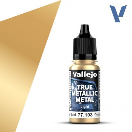 Vallejo, Imperial Gold (Light) - 18ml - True Metallic Metal
