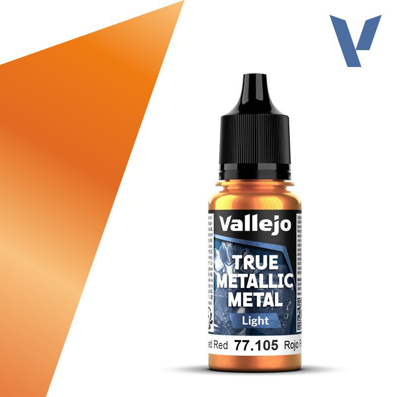 Vallejo, Forged Red (Light) - 18ml - True Metallic Metal