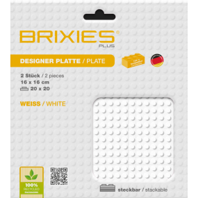 Brixies - Grondplaat Wit 2st. 20x20
