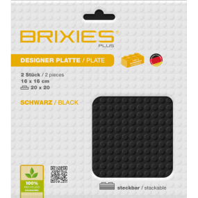 Brixies - Grondplaat Zwart 2st. 20x20