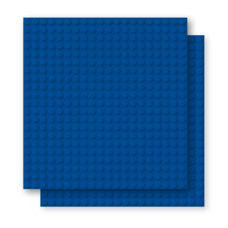 Brixies - Grondplaat Blauw 2st. 20x20