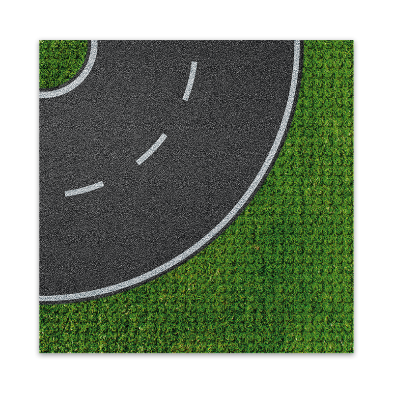 Brixies - Grondplaat Straat Bocht 32x32