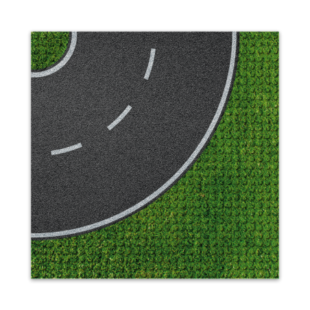 Brixies - Grondplaat Straat Bocht 32x32