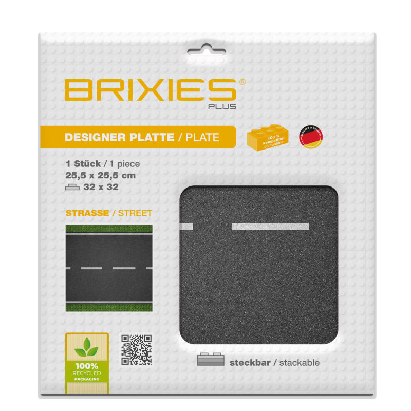Brixies - Grondplaat Straat Recht 32x32