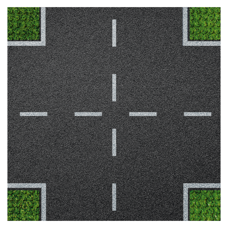 Brixies - Grondplaat Straat Kruizing 32x32