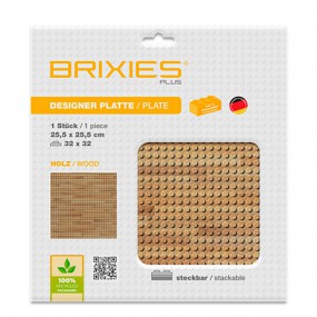 Brixies - Grondplaat Hout 32x32
