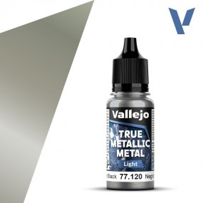 Vallejo, Obsidian Black (Light) - 18ml - True Metallic Metal