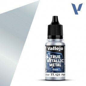 Vallejo, Sterling Silver (Base) - 18ml - True Metallic Metal
