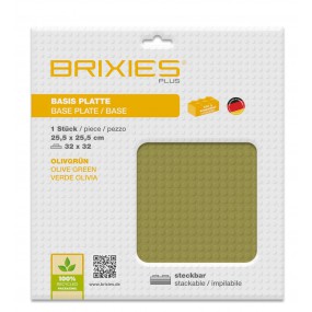 Brixies - Grondplaat Olijf Groen 32x32