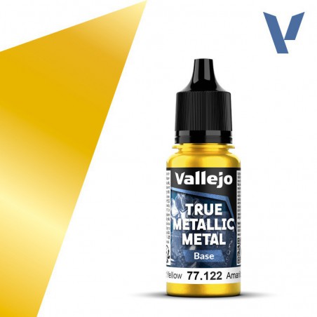 Vallejo, Radiant Yellow (Base) - 18ml - True Metallic Metal