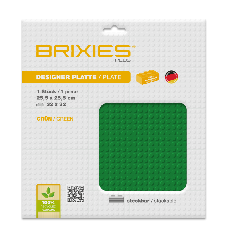 Brixies - Grondplaat Groen 32x32
