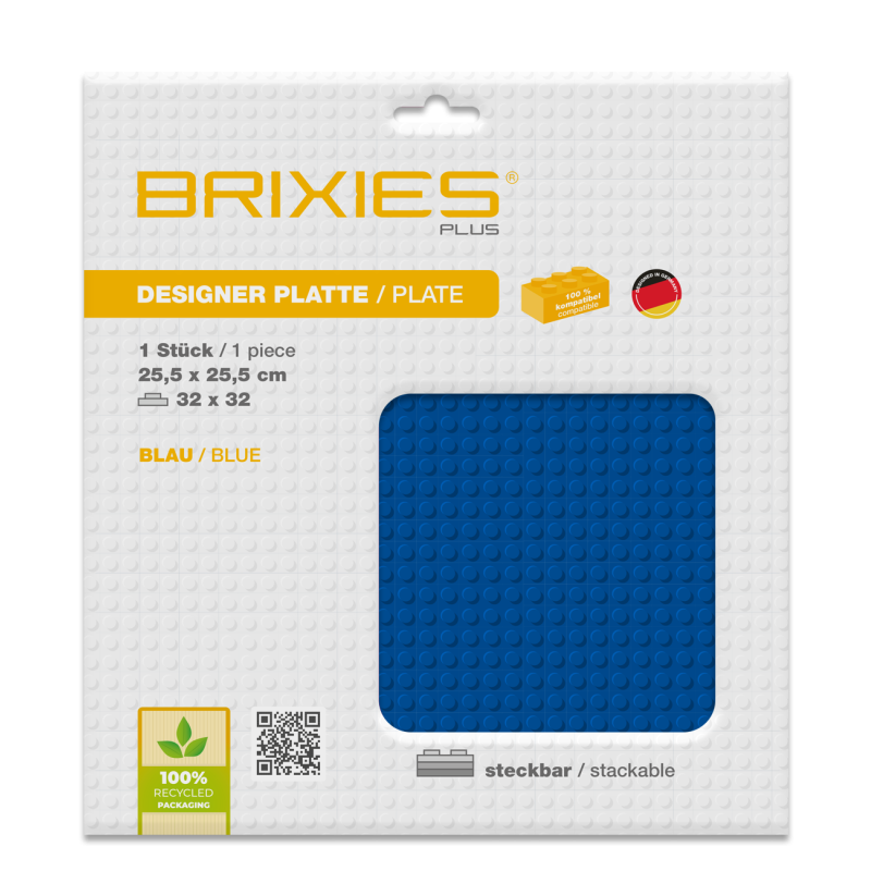 Brixies - Grondplaat Blauw 32x32