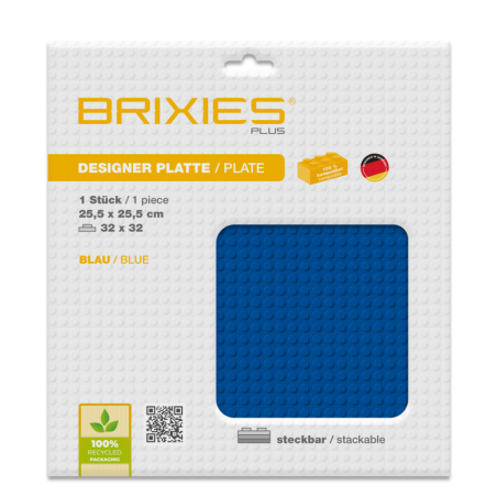 Brixies - Grondplaat Blauw 32x32