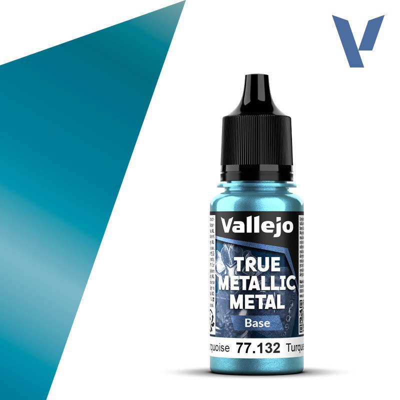 Vallejo, Hydra Turquoise (Base) - 18ml - True Metallic Metal