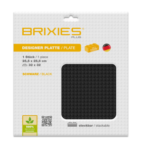 Brixies - Grondplaat Zwart 32x32