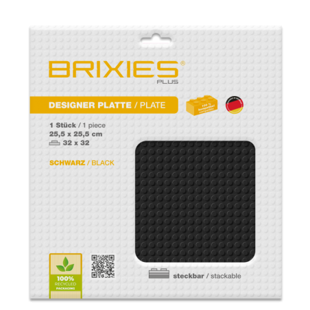 Brixies - Grondplaat Zwart 32x32