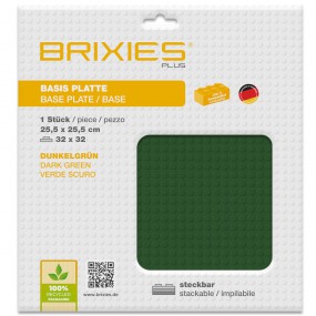 Brixies - Grondplaat Donker Groen 32x32
