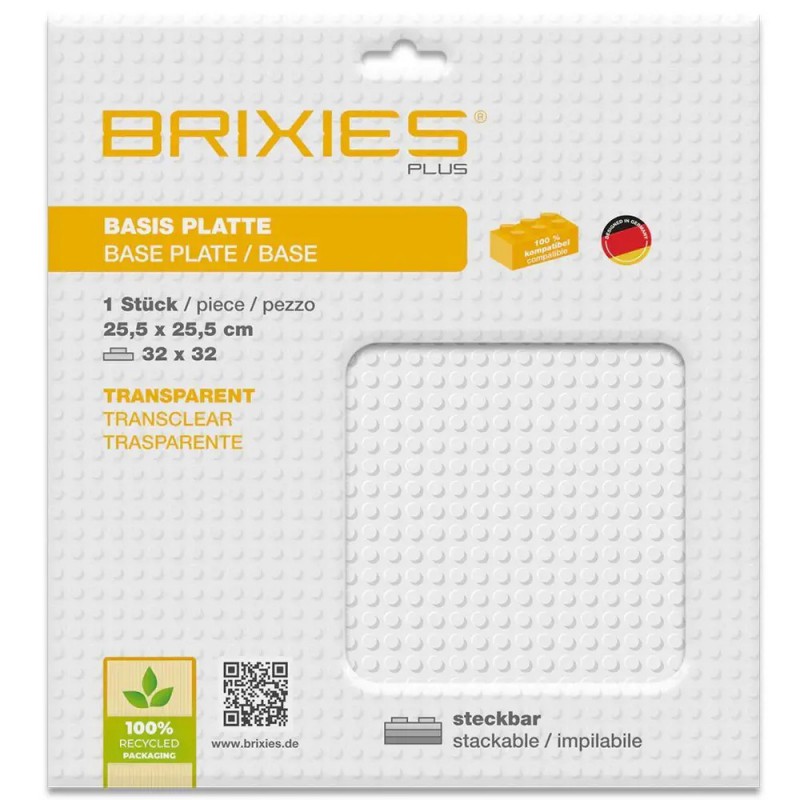 Brixies - Grondplaat Transparant 32x32