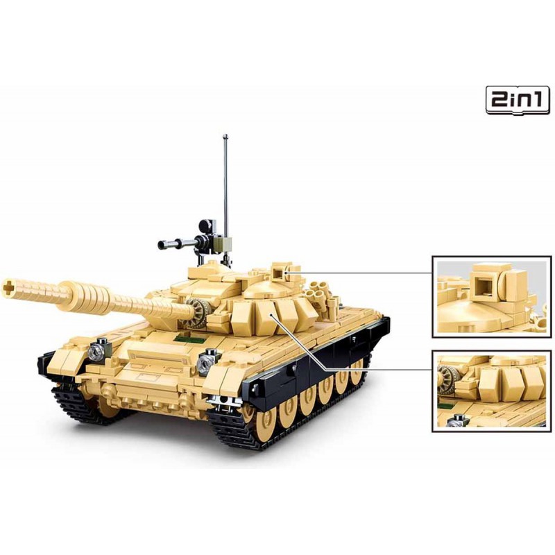 Sluban ModelBricks T-72B3 Gevechtstank 2in1