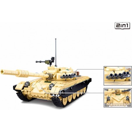 Sluban ModelBricks T-72B3 Gevechtstank 2in1