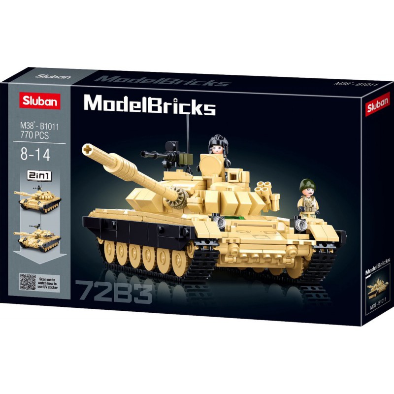 Sluban ModelBricks T-72B3 Gevechtstank 2in1