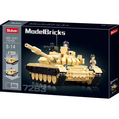 Sluban ModelBricks T-72B3 Gevechtstank 2in1