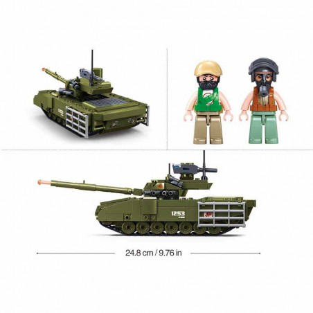 Sluban ModelBricks Army de Armata Tank T14S