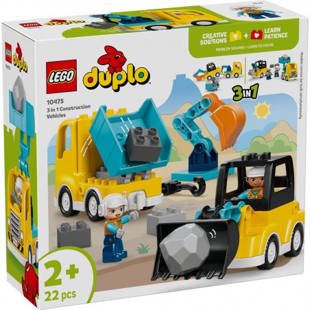 LEGO DUPLO - 10475 3-in-1 Bouwvoertuigen