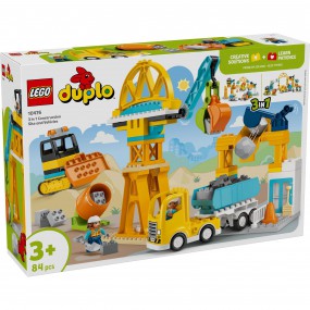 LEGO DUPLO - 10476 3-in-1 Bouwplaats en voertuigen