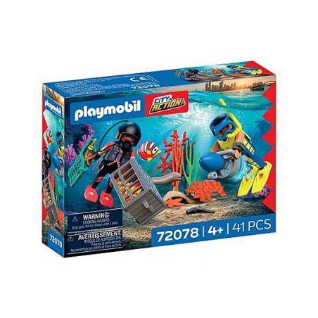 Playmobil City Action - Politieduiker met schat, 72078