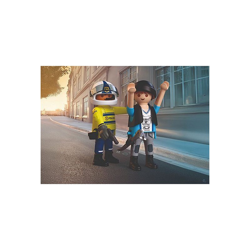 Playmobil City Action - Achtervolging met motorfiets, 72079