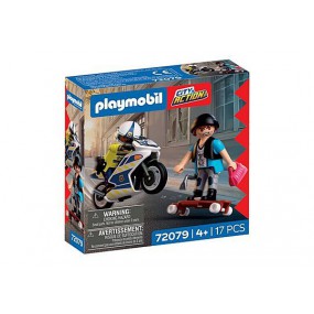 Playmobil City Action - Achtervolging met motorfiets, 72079
