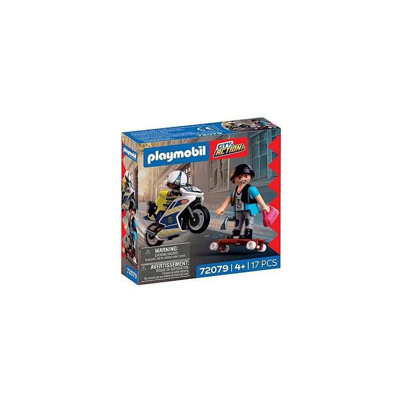 Playmobil City Action - Achtervolging met motorfiets, 72079
