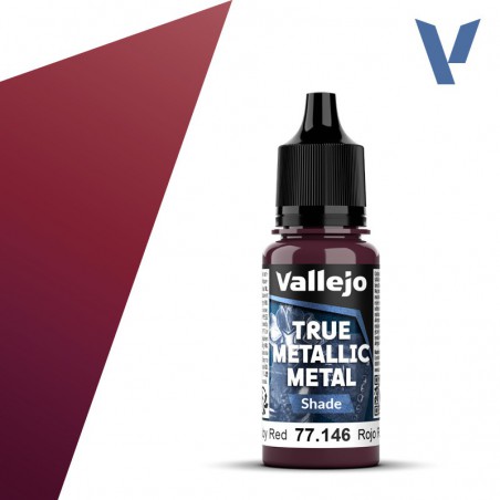 Vallejo, Ruby Red (Shade) - 18ml - True Metallic Metal