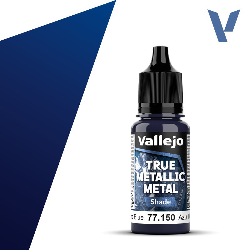 Vallejo, Ultramarine Blue (Shade) - 18ml - True Metallic Metal