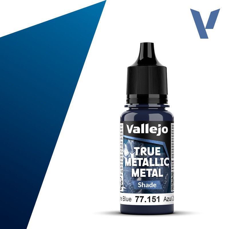 Vallejo, Sapphyre Blue (Shade) - 18ml - True Metallic Metal
